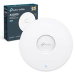 TP-Link Wireless AX3000 WiFi-6 Dual Band Gigabit Ceiling Mount Access Point | Seamless Roaming Extended Range | Support 802.3at PoE+ and DC | Easily Mount to Wall or Ceiling (EAP650)