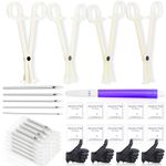 CINRA Piercing Kit - 42pcs Body Piercing Kit with Piercing Needles Clamps Ear Nose Belly Button Septum Tongue Nipple Eyebrow Lip Piercing 12G 14G 16G 18G 20G Needles with 4Pcs Piercing Clamps Forceps