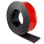 Rubber Strip Self-adhesive Neoprene Rubber Sheet Solid Neoprene Rubber Strips for Seal Floor Covering Vibration Protection Gasket DIY (50mm×5mm×3m)