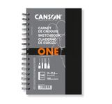 Canson ArtBook ONE - 14x21.6cm spiral-bound sketchbook including 80 sheets of 100gsm drawing paper