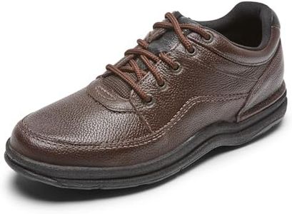 Rockport Men's World Tour Classic Walking Shoe, Brown Tumbled Leather, US 13