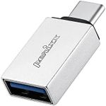 Perixx PERIPRO-404 USB C Male to USB A Female Adapter - USB 3.0 Spec for Smartphone, Tablets, Laptop, and Desktops Computer - Black