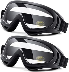 LOEO Motorcycle Goggles 2 Pack-ATV Dustproof Dirt Bike Goggles for Ski Racing Riding, Off Road Waterproof Motocross Goggles