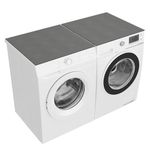 Kawaiita 2PCS Washer and Dryer Covers Protector Mat, 23.6'' x 23.6'' Diatomaceous Washing Machine Dryer Cover for the Top, Quick Drying and Highly Absorbent Washer and Dryer Top Protector