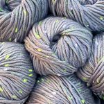 Tweed Twinkles Soft Acrylic Hypoallergenic Yarn for Babies, 8 skeins, 696 yards/400 Grams, Light Worsted, DK #3 (Purple Gray)