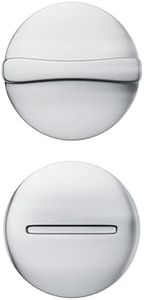 Brixwell 91-130 Concealed Latch Cover and Knob for 1" Steel Door Chrome