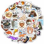 100Pcs Sea and River Otter Stickers for Laptop and Water Bottle - Otter Gifts, Otter Toy, Otter Keychain, Otter Plush, Cute Otter Stuff