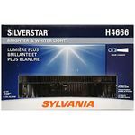 SYLVANIA H4666 SilverStar High Performance Halogen Sealed Beam Headlight 100x165, (Contains 1 Bulb)