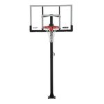 Lifetime Adjustable Bolt Down Basketball Hoop (60-Inch Tempered Glass)