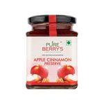 Pure Berry's Delicious Apple Cinnamon Preserve Jam Spread, Enjoy the Comforting Blend of Fresh Apples and Aromatic Cinnamon, Providing a Delightful Flavor Net 350g