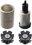 BikeHand Bike Bicycle Fork Star Nut Setting Installer Install Tool with 2 Free Star Nuts - Size 1-1/8”