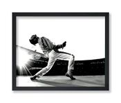 Poster Master Queen Poster - Wembley Stadium Print - Concert Art - Photography Art - Music Art - Gift for Him, Her, Musician & Fan - Decor for Bedroom, Living Room or Studio - 8x10 UNFRAMED Wall Art