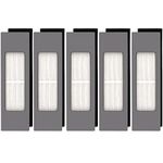 (5 Pieces) HEPA Filter for Robot Vacuum Ecovacs DEEBOT OZMO 920 950 T8 AIVI Max T9 T5 N5 N7 N8+ N8 Pro Plus DX55 DX93 DJ65, Robot Vacuum Cleaner Filter Kit, Replacement Parts 5 Filters