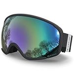 G2RISE Ski Goggles, Snow Snowboard Goggles for Men Women Adult Youth, OTG - Over The Glasses Design with Anti Fog UV400 Protection