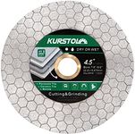 KURSTOL Tile Diamond Saw Blade - 115mm Dual-Purpose Diamond Cutting Disc,Angel Grinder Blade Arbor 22-16mm for Cutting and Grinding Ceramic Tiles,Porcelain,Granite,Marble