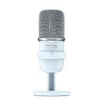 HyperX SoloCast – USB Condenser Gaming Microphone, for PC, PS5, PS4, and Mac, Tap-to-Mute Sensor, Cardioid Polar Pattern, Great for Streaming, Podcasts, Twitch, YouTube, Discord - White