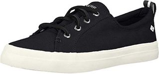 Sperry womens CREST VIBE Sneaker, Black, 12 US