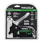 TOOLZILLA® Heavy Duty Staple Gun & Staple Selection Pack | Professional Set with Multiple Usage as Fabric Stapler, Cable Stapler, Staple Gun for Wood, Staple Gun for Teachers