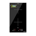 IBELL EMINENCE02 Induction Hob, Electric, 3500W, with 2 Heating Zones, Toughen Glass and Touch Controls (Black)