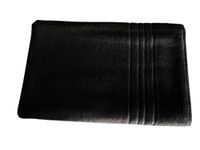 Pack of 1 Large Jumbo Bath Sheet 100% Egyptian Combed Cotton Big Beautiful Extra Large Bath Sheet Towels 100x200 cm (BLACK)