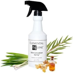Elemental Equine Skin Salvation Spray 16oz for Mane and Tail Scurf, Tail rubbing, Hives and Daily Maintenance After Treatment of Skin Conditions.