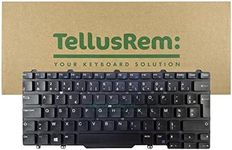 TellusRem Replacement Keyboard French Non-Backlit for Dell Latitude E5450, Latitude E7450, Latitude E7470