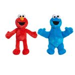 Sesame Street Small Soft Toy Set: Elmo (23cm) & Cookie Monster (23cm): 2 Pieces