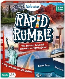 Skillmatics Rapid Rumble - A Trip Around The 50 States, Fast-Paced Board Game for Kids, Teens & Adults, Fun for Family Game Night & Educational Toy, Quick-Thinking, Gifts for Kids Ages 8, 9, 10 & Up