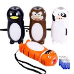 KunHe 4 Pack Stocking Stuffers Christmas Gifts Kids Small Mini LED Flashlight Camping Essentials for KidsToddlers Lantern Flashlight Cute Flashlight Girls Boys Gift to Halloween