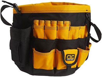 Custom Leathercraft4122 In & Out Bucket, 61 Pocket, Black/Yellow