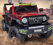 Toyify Driving Thar Jeep for Kids 1 to 8 Years | Driving Electric Car Toy Ride on | Loading Capacity of 50 Kg | Bluetooth Music Player | Remote Control & Manual Steering Drive (Benz-Red)