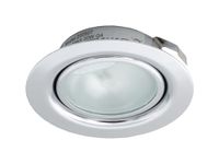 Leyton Lighting 12v 20w halogen recessed downlight chrome warm white low voltage (Driver Required)