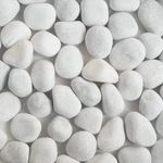 GARDENBASICS Unpolished White Pebbles/Pebble/Natural Decorative River Water Rocks/Stones for Garden, Gardening, Landscaping, Home Decoration, Vase Fillers, Rock Art, and Potted Plants (5 kgs)