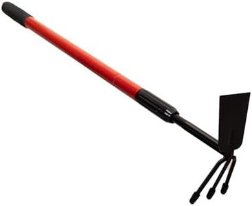 KINEDOO Hoe Cultivator 2 in 1 46 Inch Telescoping Hand Garden Tools Hula Tool Long Handle for Gardening Weeding Planting Loosening Soil