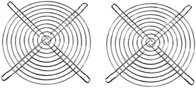 GDQLCNXB Metal 200mm PC Computer Fan Grill Mounting Finger Guard Protection Cover,Pack of 2