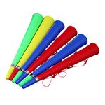 BESPORTBLE 6 Piece Sports Game Trumpet Plastic Vuvuzela Stadium Horns Fan Cheer Promotion Promotion Props Concert Ornament for Sports World Cup Party Accessories (Random Colour)