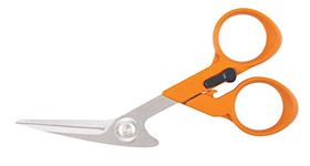 Fiskars Crafts Razor Edge Fabric Shears/Seam Ripper for Tabletop Cutting, 5-Inch