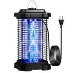 Minimoon Mosquito Killer Lamp with UV Light, 20W Electric Bug Zapper for Flies and Mosquitoes, Safe for Family, IPX6 Waterproof for Indoor & Outdoor Bug-Prone Areas, Black