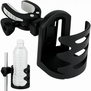 Vive Cup Holder for Wheelchair, Walker, Accessories, Stroller, Bike, Boat, Desk, Mobility Scooter, Rollator, Electric Wheel Chair - Portable Adjustable Cupholder Attachment, Near Universal Fit