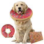 Inflatable Dog Collar | Great Alternative to a Dog Cone or a Dog Cone Collar | Our Super Comfy Dog Doughnuts Make Excellent Recovery Collars For Dogs | Suitable for Large Dogs (Pink)