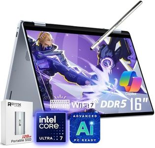 Dell 16 Plus 2-in-1 Laptop, 16" 1920 x 1200 Touchscreen, Core Ultra 7 256V(>i9-13900H), AI Ready, Copilot, Backlit Keyboard, 1080p Webcam, Wi-Fi 7, Windows 11 Home, Ice Blue(16GB DDR5 RAM | 2TB SSD)