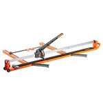 TILER 48 Inch Manual Tile Cutter, Professional Porcelain Ceramic Raptor Tile Cutter All-Iron Frame with Adjustable Laser Guide, Tungsten Carbide Cutting Wheel, Two Steel Extension Arms 8102G-2G