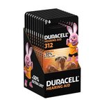 Duracell size 312 Hearing Aids batteries (pack of 60) +50% Extra Life, Easy Installation, 100% recyclable packaging, guaranteed 4 years in storage