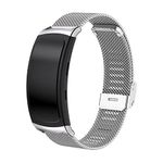 Gheper Metal Band Compatible with Samsung Gear Fit2 Pro / Gear Fit2 Mesh Woven Stainless Steel Wristbands Replacement Strap for Gear Fit 2 SM-R360 / Fit 2 Pro SM-R365