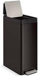 KOHLER 23826-BST 13 Gallon Elongated Kitchen Step Trash Can with Foot Pedal, Soft Close Lid, Black Stainless Steel