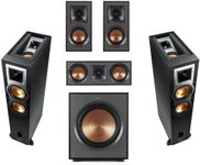 Klipsch Reference R-26FA 5.1 Home Theater Pack, Brushed Black Polymer Veneer