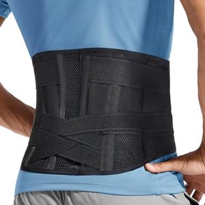 EGJoey Adjustable Back Brace for Lower Back Pain & Sciatica Relief - Unisex Lumbar Support Belt for Herniated Disc, Posture Correction, Breathable Design for Work, Sports (B92,X-Large)