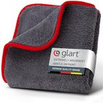 Glart 44TP Super Soft Premium Microfibre Cloth 40 x 40 cm, for Car and Motorcycle Drying, Detailing, Polishing, Cleaning, Wash, Anthracite