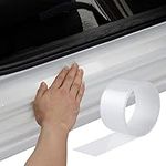 kwmobile Car Door Sill Compatible 5 x 300 cm - PVC Plastic Kick Plate Self Adhesive Protector for Car Door Step - Transparent