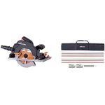 Evolution Power Tools Build R185CCSX+ Multi-Material Track Saw with Plus Pack, 185 mm (230 V) with ST2800 Circular Saw Track